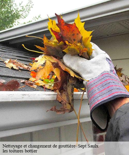 Nettoyage et changement de gouttière   sept-saulx-51400 les toitures bottier